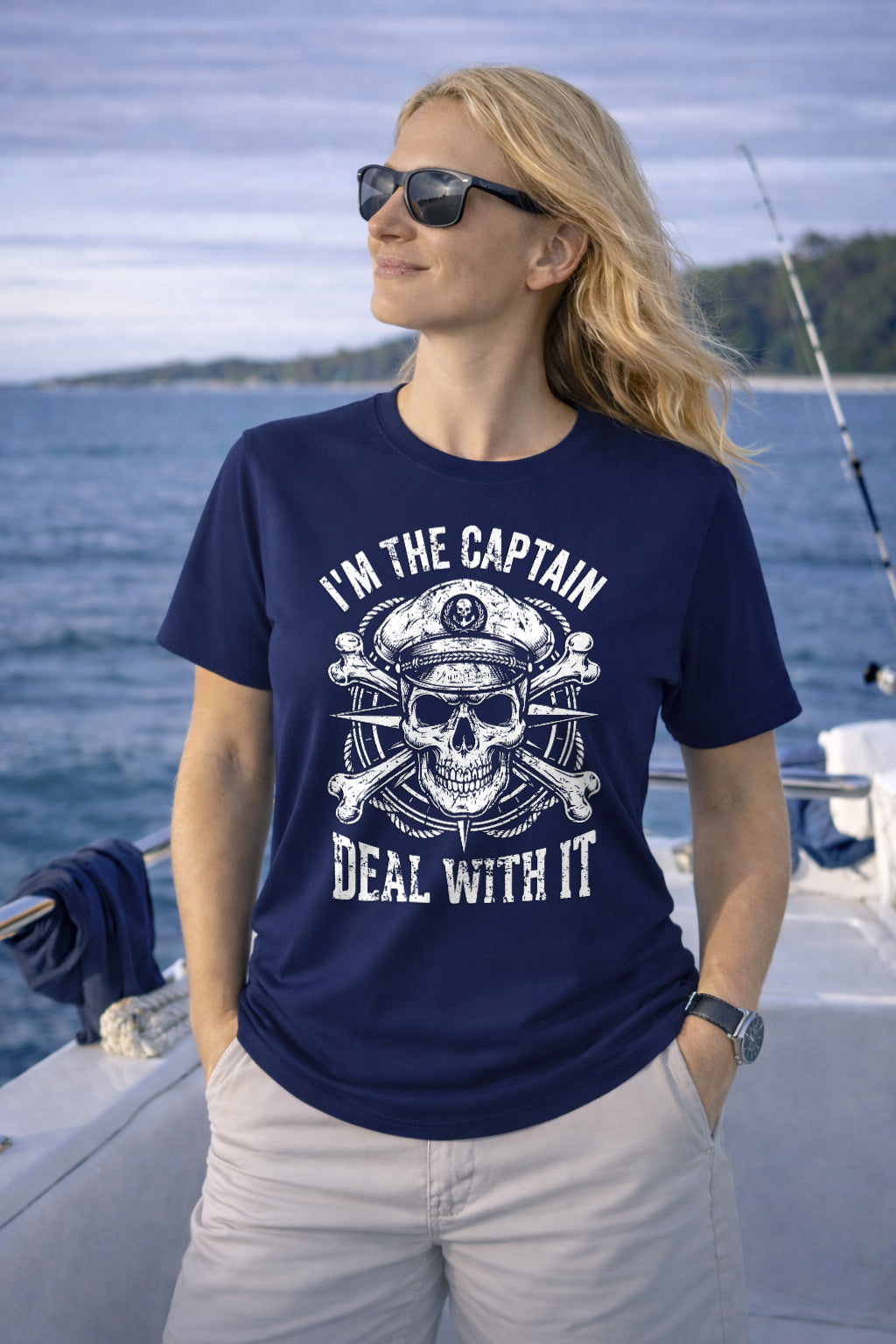 I’m the Captain Deal With It T-Shirt