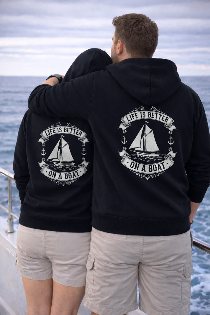 Life Is Better On A Boat Vintage Hoodie