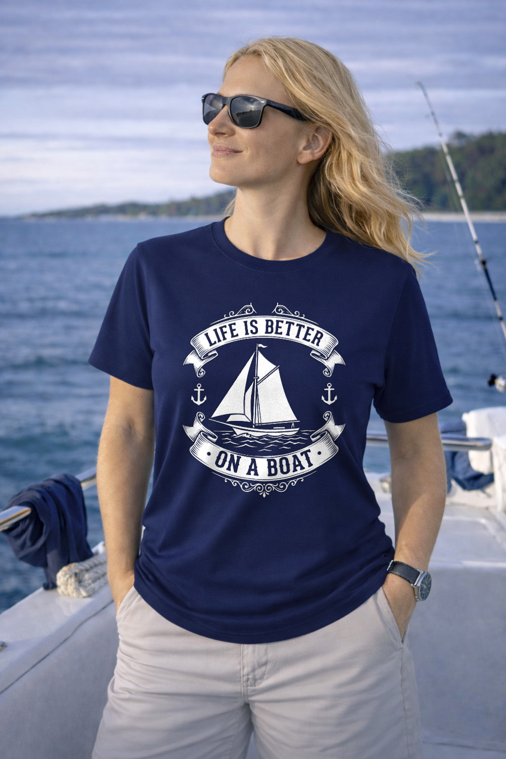 Life Is Better On A Boat Vintage T-Shirt