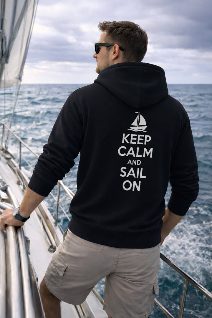 Keep Calm And Sail On Hoodie