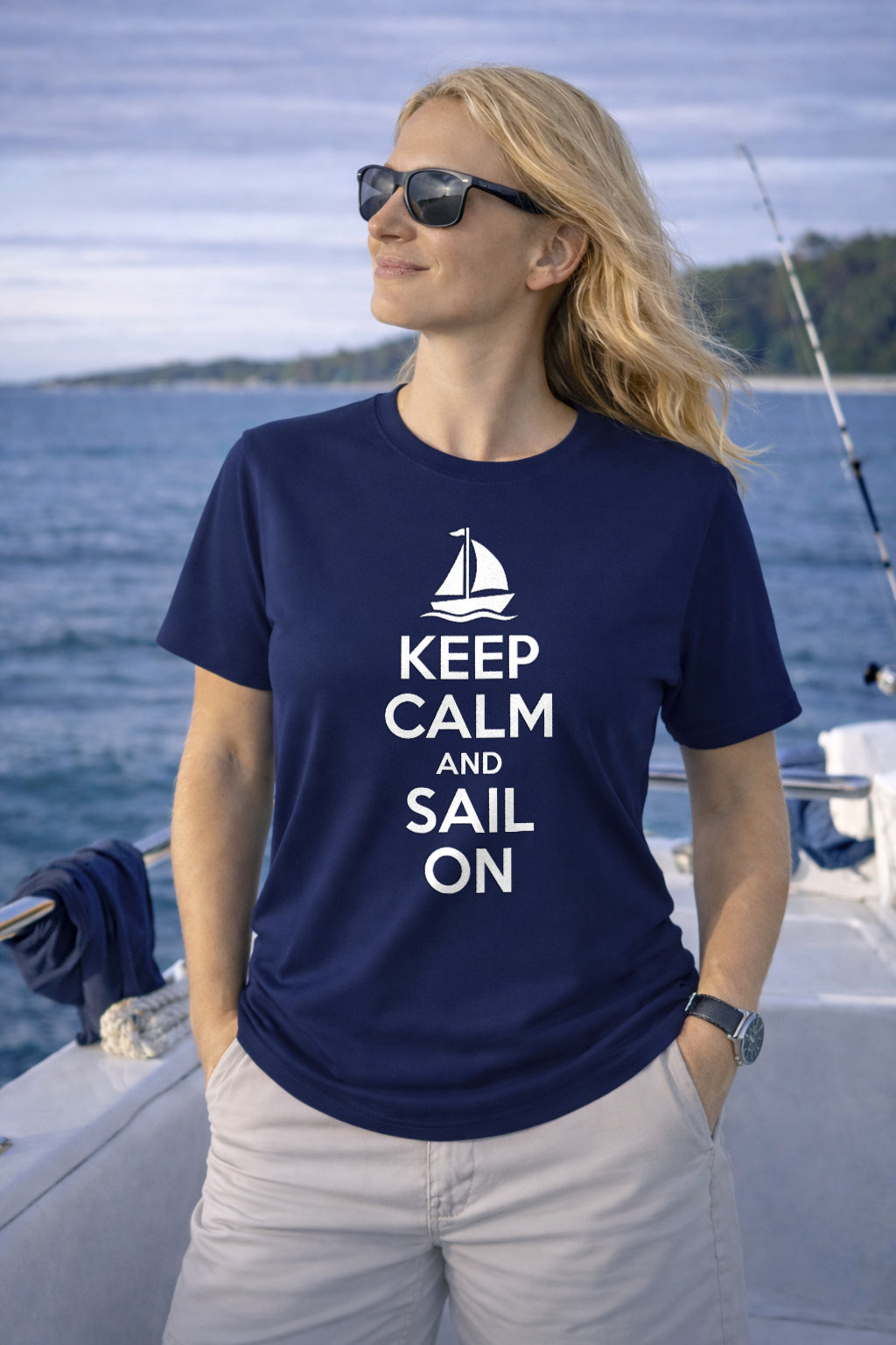 Keep Calm And Sail On T-Shirt
